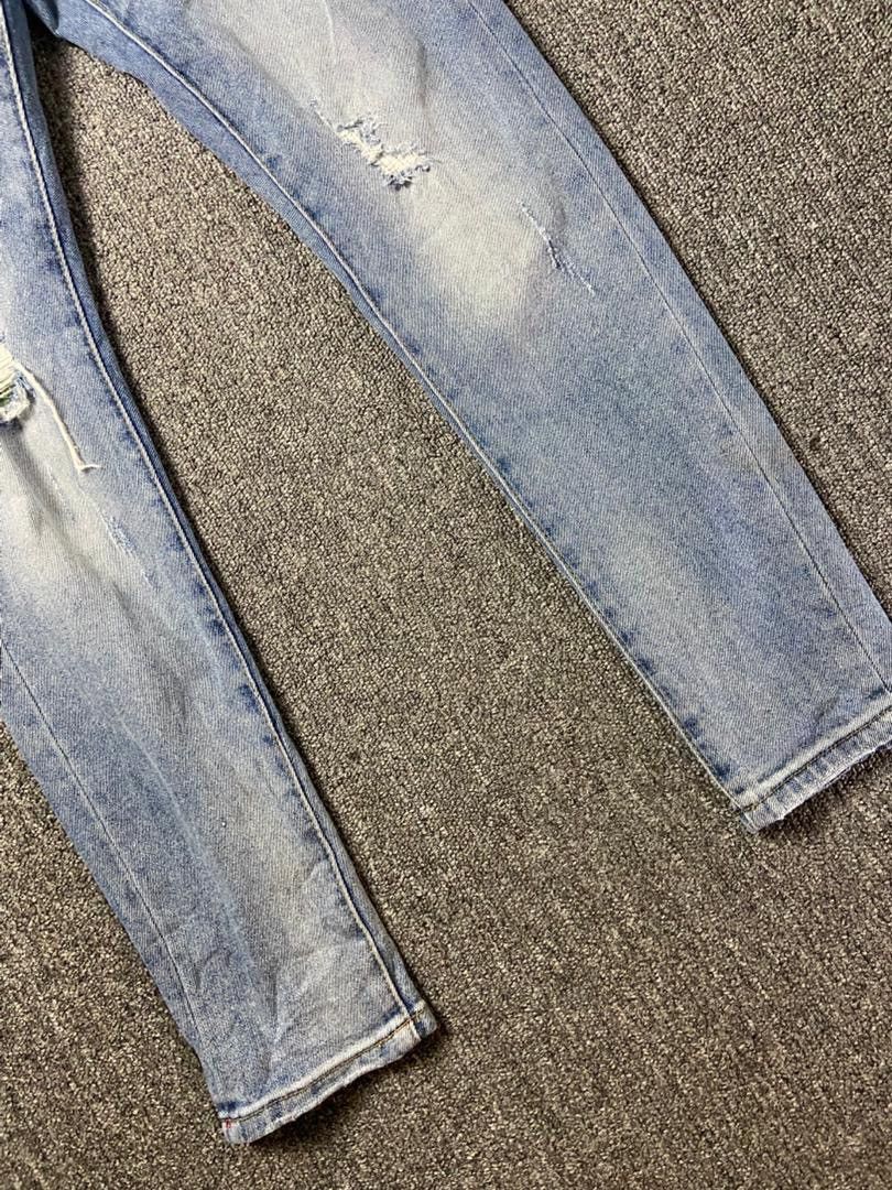 Japanese Brand Messi Jeans Collection Distressed Skinny Jeans (197) Size US 30 / EU 46 - 10 Thumbnail
