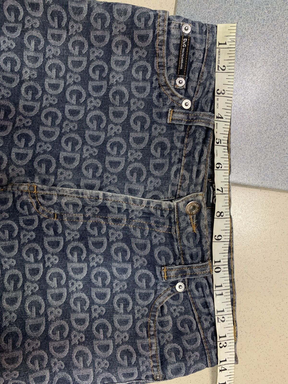 Dolce & Gabbana Vintage 2000s Dolce & Gabbana Monogram Jeans Size US 28 / EU 44 - 19 Thumbnail