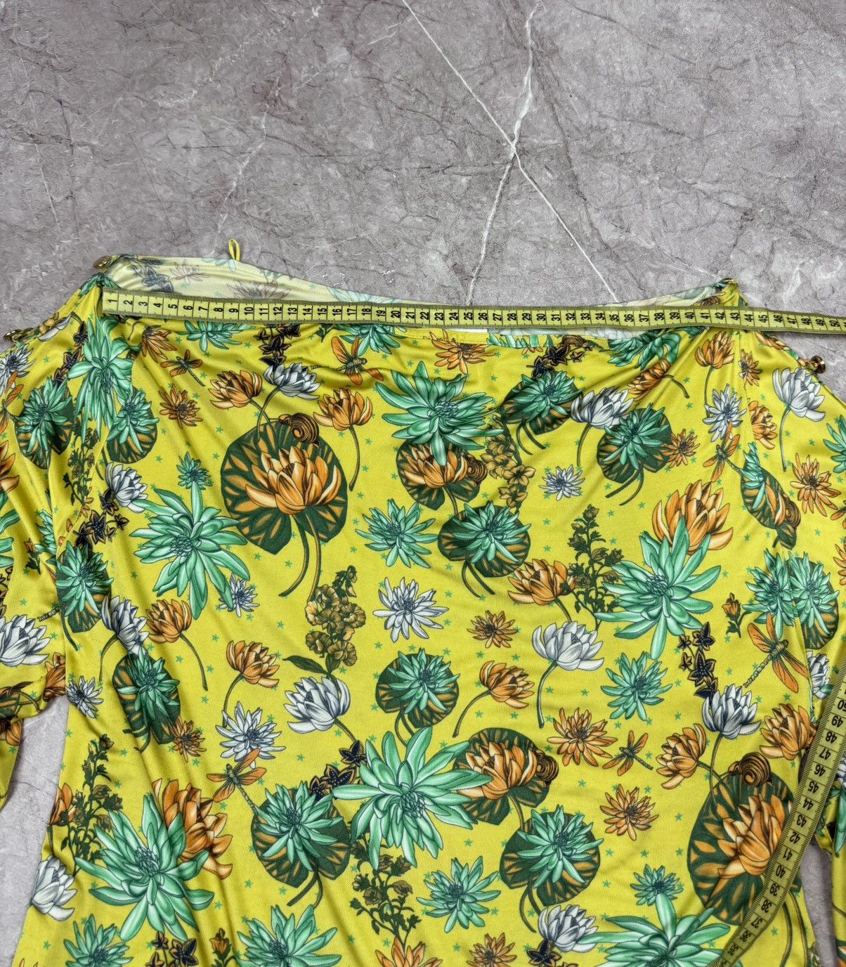 Versace Versace Collection Dragonfly Water Lily Split Sleeve Blouse Size S / US 4 / IT 40 - 13 Thumbnail
