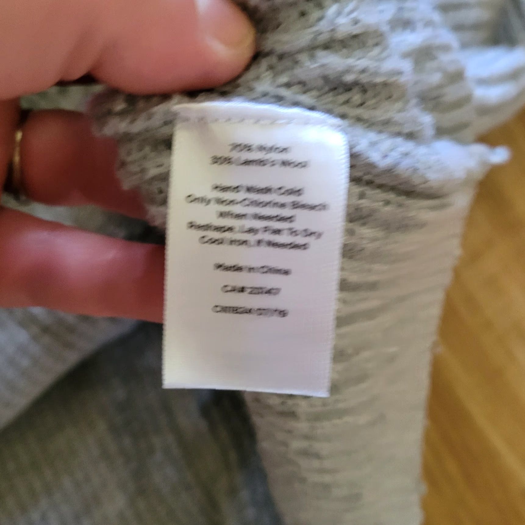Talbots Talbots Sweater Womens Medium Gray Cable Knit Wool Blend High Neckline Pullover Long Sleeve Knit Pattern Solid Vintage No Size M / US 6-8 / IT 42-44 - 7 Thumbnail
