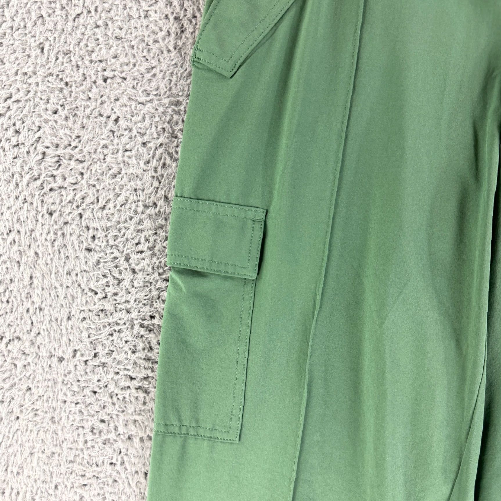 Athleta Athleta Vienna Cargo Pant Womens Size 6 Green Wide-Leg Pull On High-Rise Casual Shirt? Size 28" / US 6 / IT 42 - 2 Thumbnail