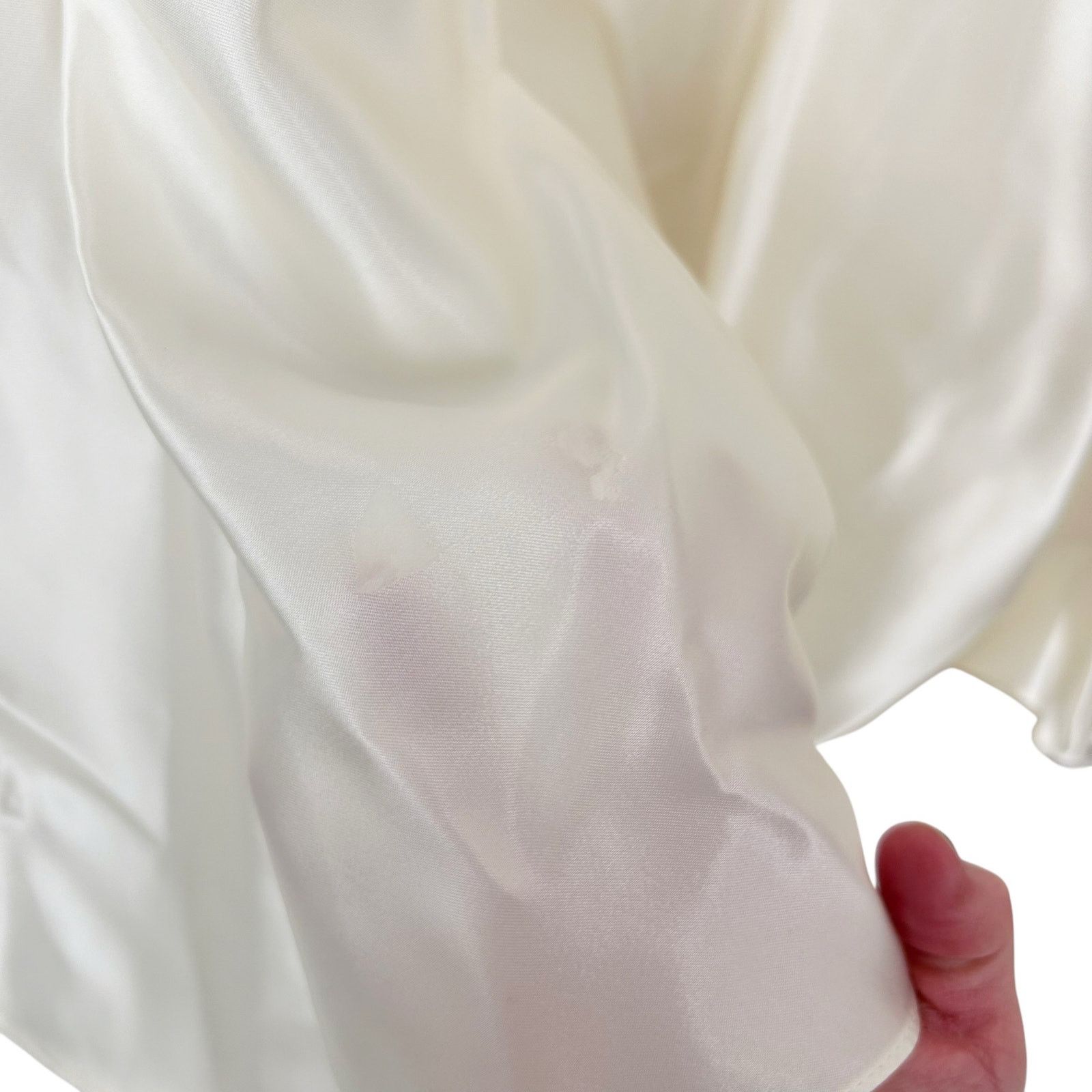 Vintage Vintage 80s Union Made Puff Sleeve Wedding Dress Sz 8 Size M / US 6-8 / IT 42-44 - 4 Thumbnail