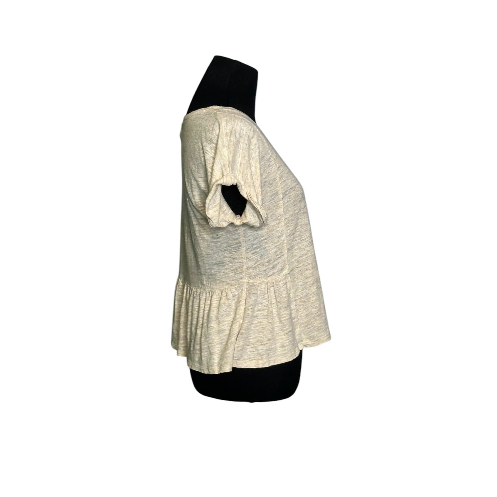 Madewell Madewell Antique Cream Linen Short Sleeves Tee size XS Size XS / US 0-2 / IT 36-38 - 11 Thumbnail