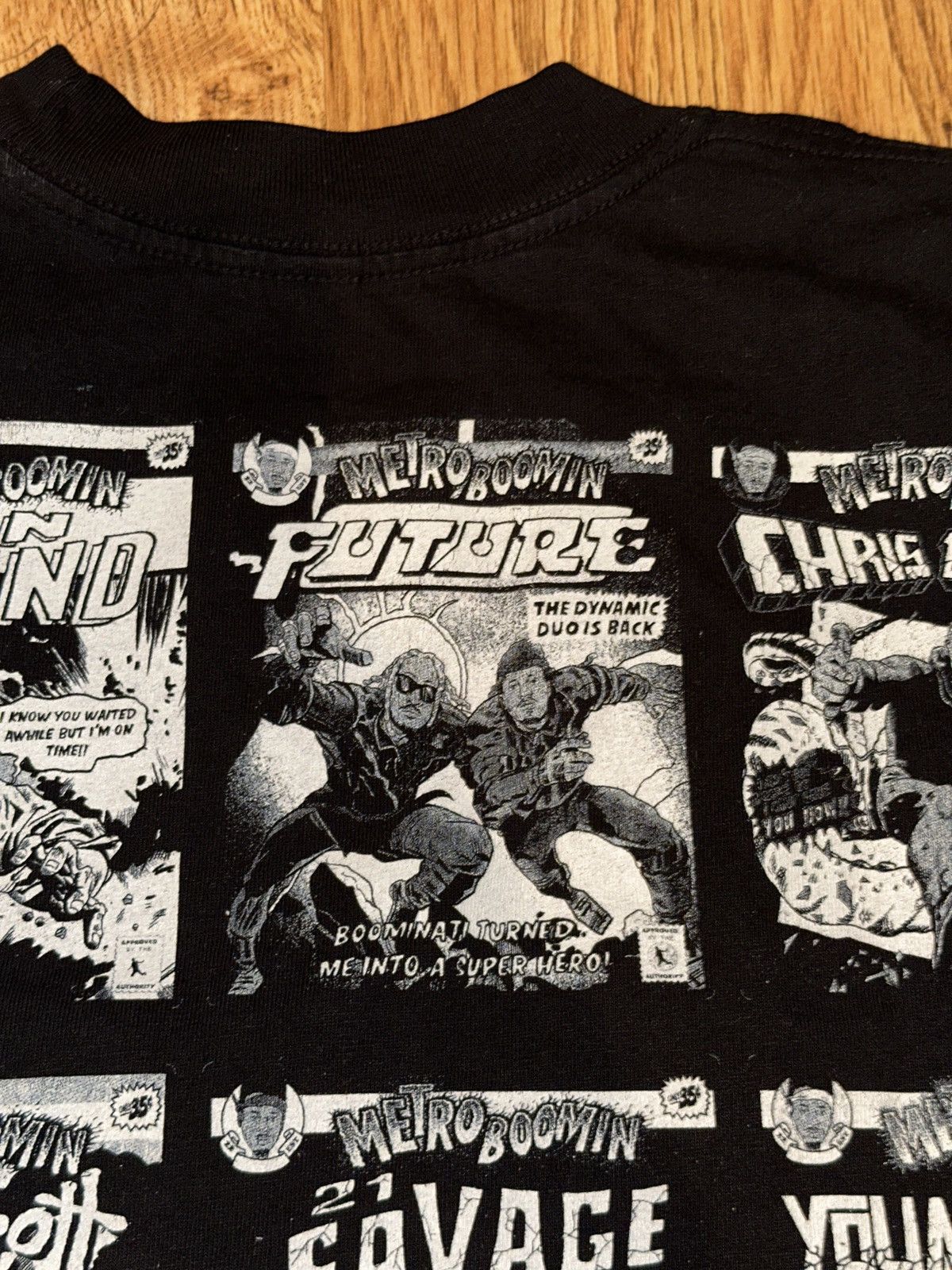 Metro Boomin × Rap Tees Metro Boomin All Star Cast Trap Rapper Comic Book Heroes Tee Size US XL / EU 56 / 4 - 7 Thumbnail