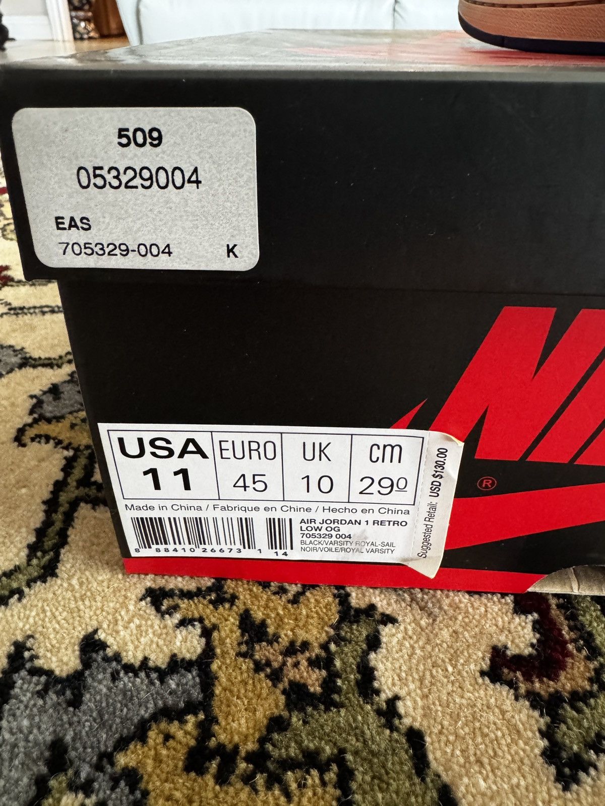 Jordan Brand × Nike Jordan 1 Low Royals size 11 Size US 11 / EU 44 - 7 Thumbnail