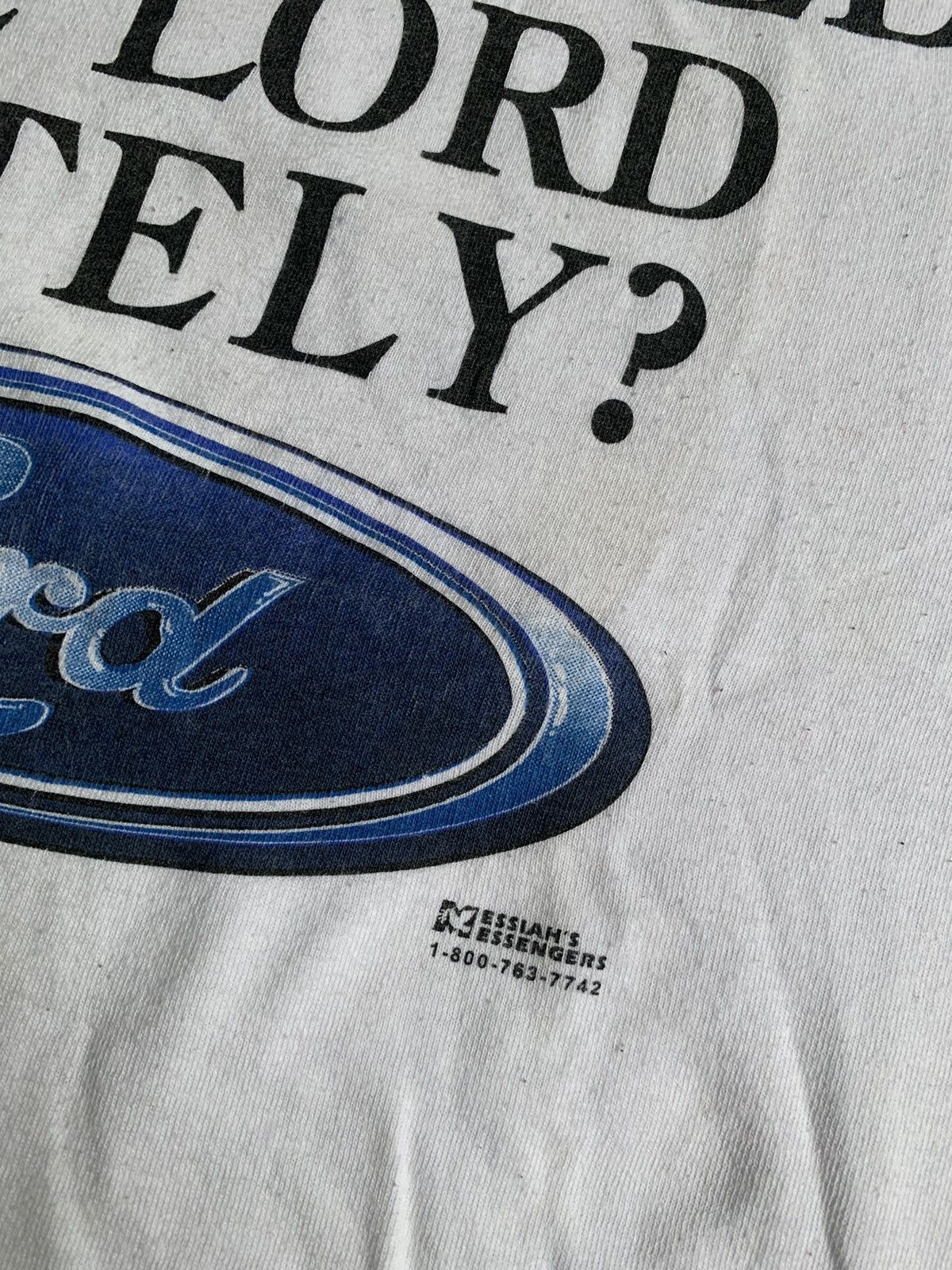 Vintage Vintage 90s Jesus Tee Considered The Lord Parody Logo Ford Size US XL / EU 56 / 4 - 5 Thumbnail
