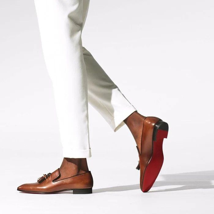Christian Louboutin o1s1wg110226 Shoes in Brown Size US 7 / EU 40 - 3 Thumbnail