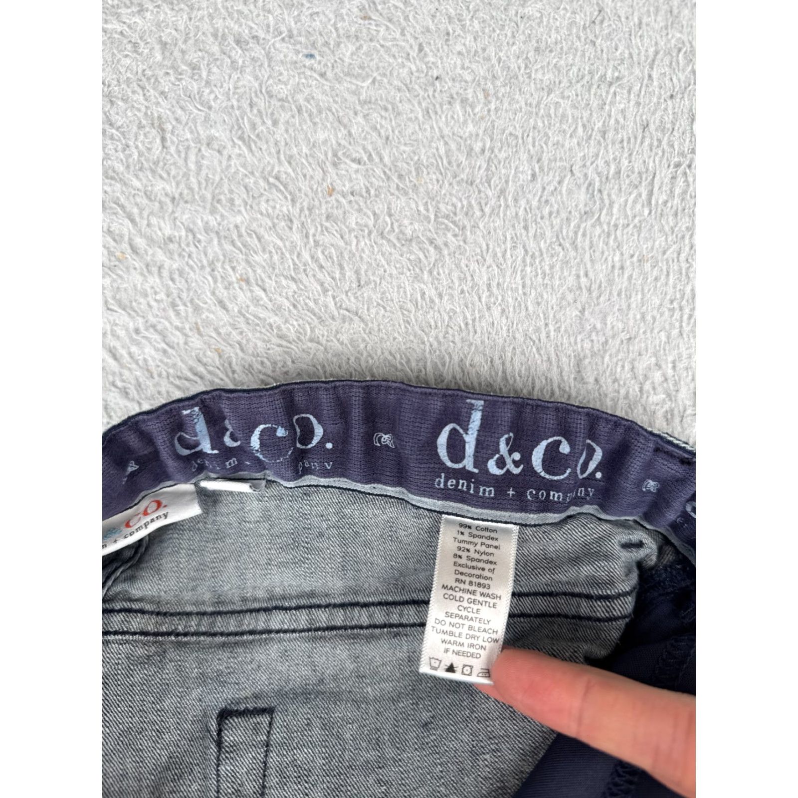 Vintage VINTAGE D&Co Womens Jeans Boots Cut High Waist Denim 14 Blue Cotton Blend 32x29 Size 36" / US 14 / IT 50 - 7 Thumbnail