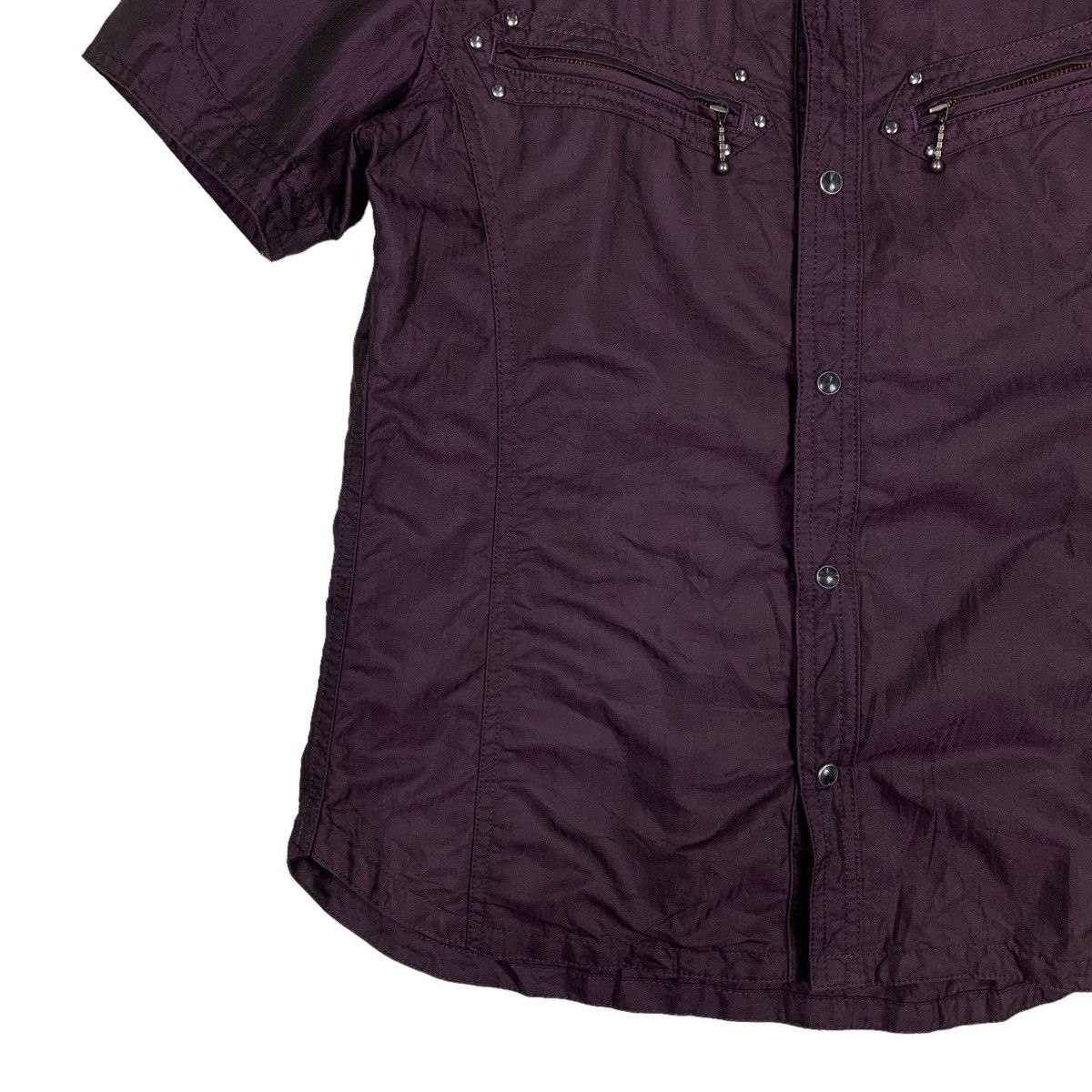 HIDEAWAYS HIDEAWAYS NICOLE Short Sleeve Snap Button Shirt #0891-C40 Size US S / EU 44-46 / 1 - 3 Thumbnail