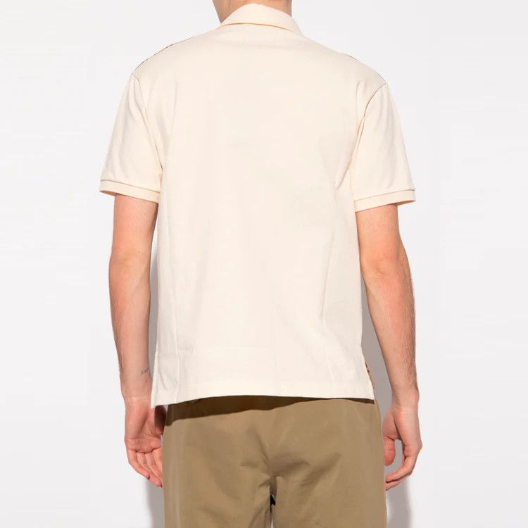 Gucci o1B3y1r0526 Short Sleeve Polo Shirt in Beige/Ebony Size US M / EU 48-50 / 2 - 3 Thumbnail
