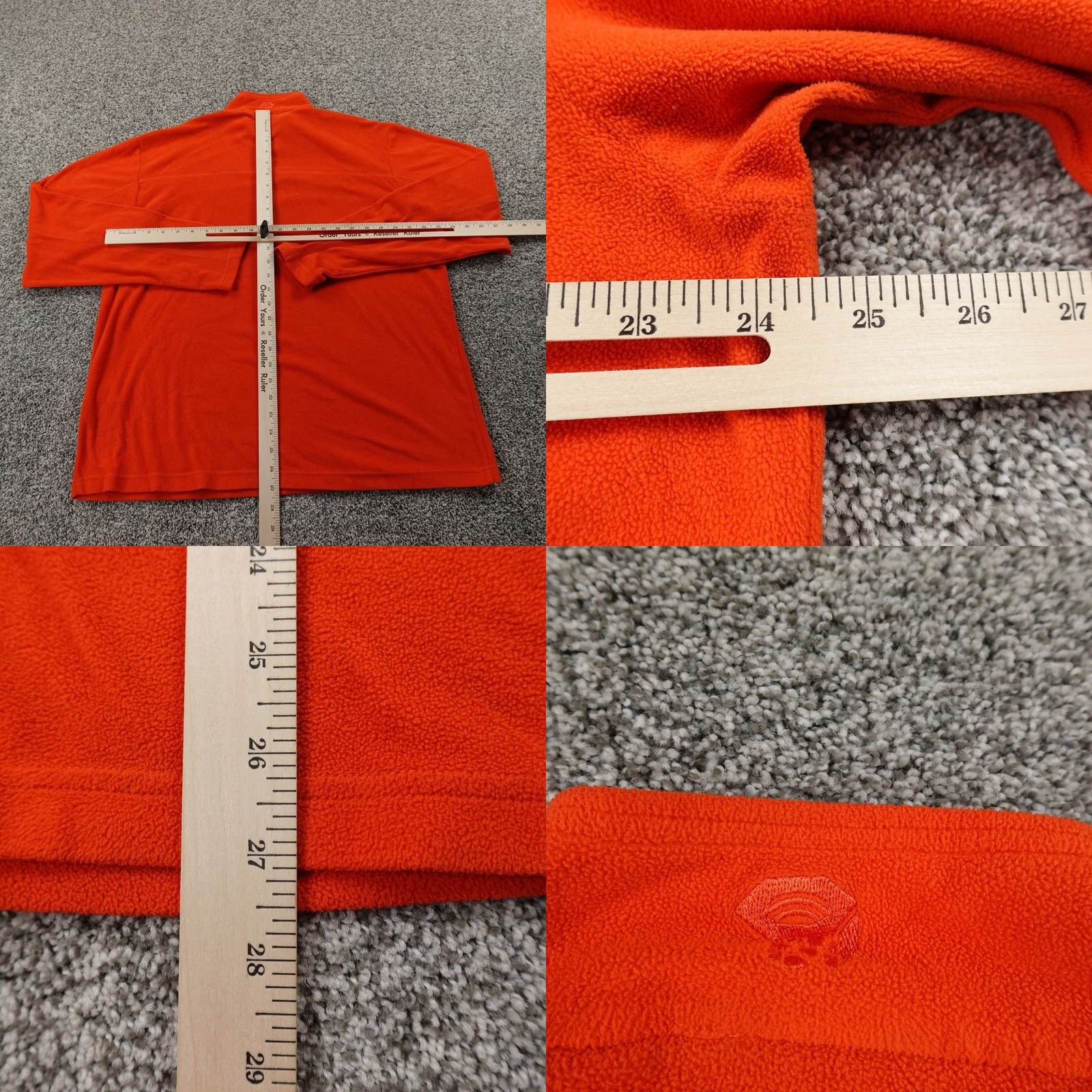 Mountain Hardwear Mountain Hardwear Jacket L Orange Microchill Fleece Pile Zip Sweater Hiking Mens Size US L / EU 52-54 / 3 - 8 Thumbnail
