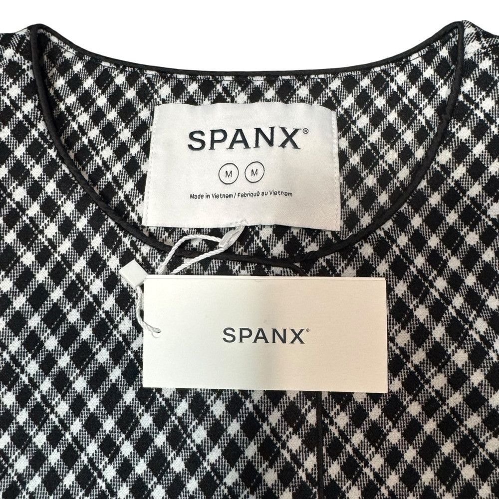 Spanx NWT New Spanx Ponte Lady Jacket Jacquard Black White Plaid Size M / US 6-8 / IT 42-44 - 9 Thumbnail
