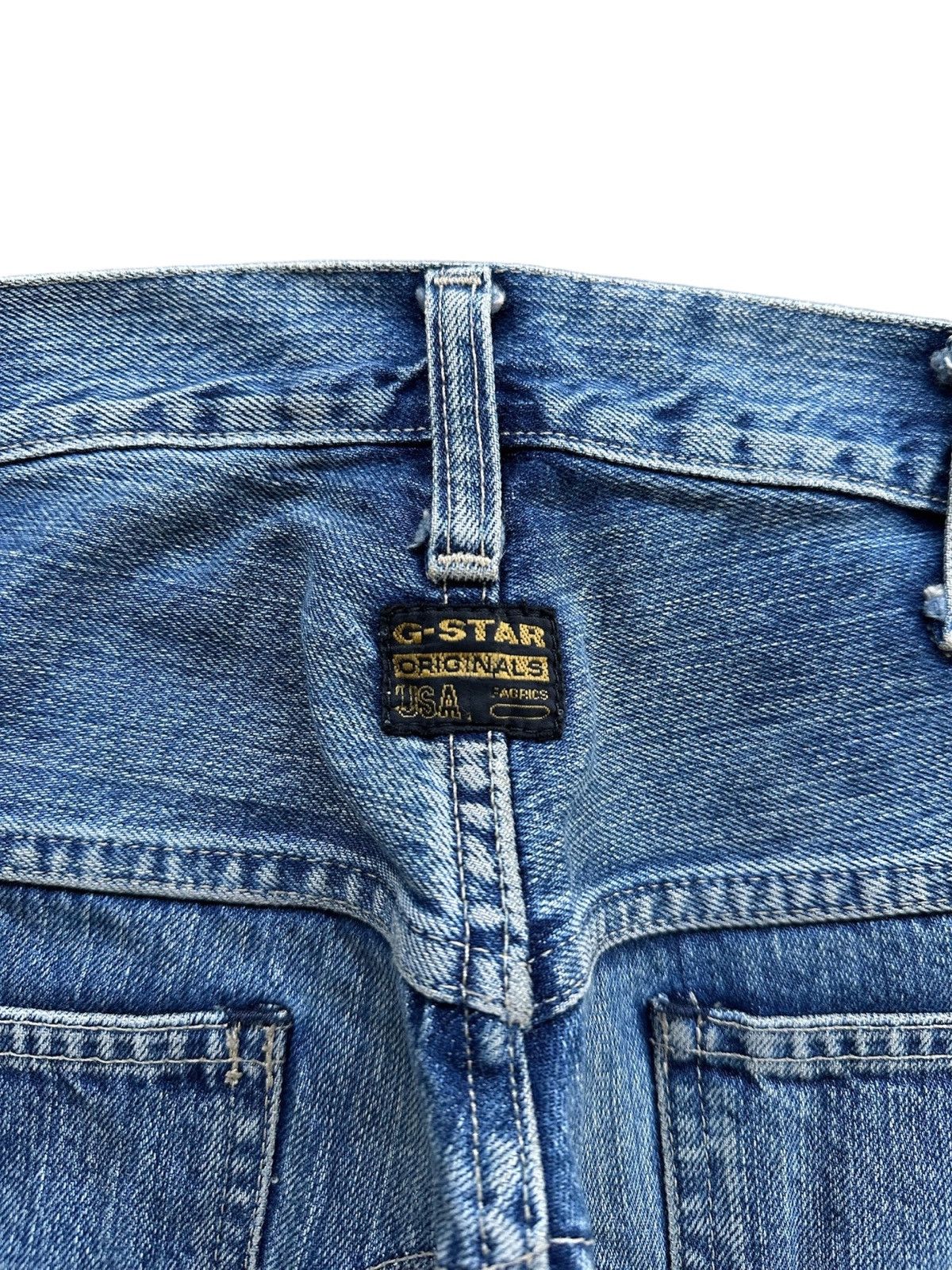 G-Star Vintage G Star Raw Denim Jeans Elwood Double Knee Size US 31 - 8 Thumbnail