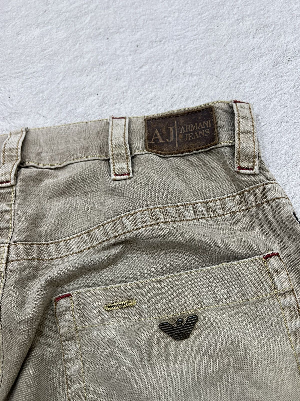Emporio Armani × Our Legacy 2000s Archival AJ Giorgio Armani Jeans Wash Baggy y2k Lgb Size US 32 / EU 48 - 6 Thumbnail