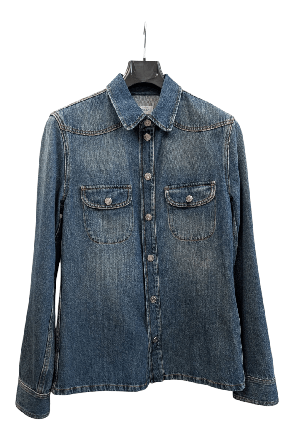 Off-White Off-White Denim Shirt Size US S / EU 44-46 / 1 - 1 Thumbnail
