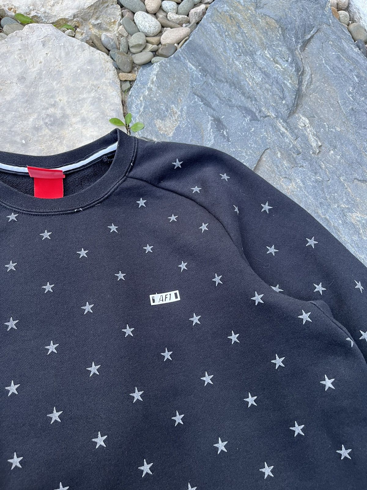 Nike × Vintage rare Nike AF1 Air Force 1 sweatshirt star all over print Size US M / EU 48-50 / 2 - 9 Thumbnail