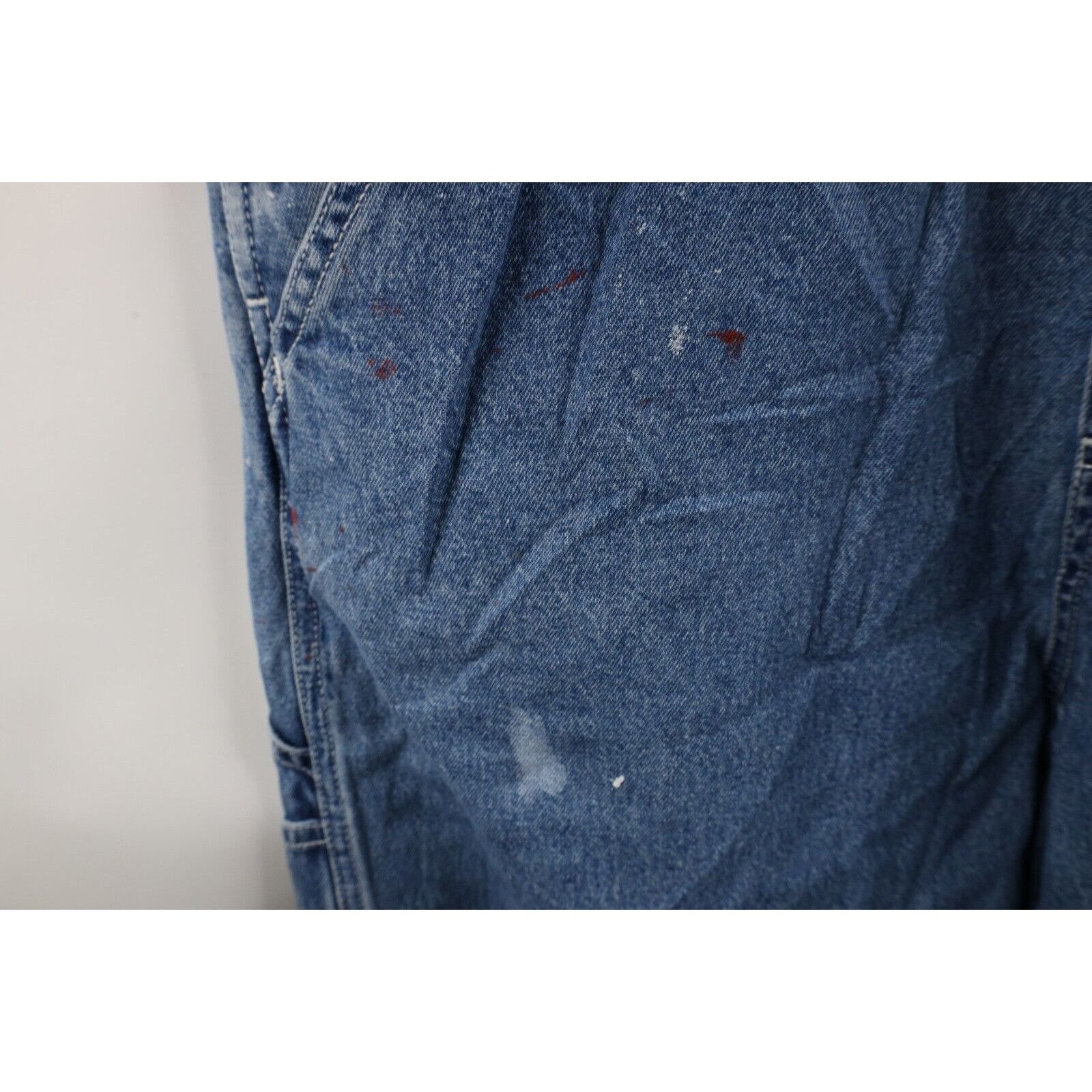 Disney × Vintage Vintage 90s Disney Distressed Winnie the Pooh Denim Overalls Size M / US 6-8 / IT 42-44 - 14 Thumbnail