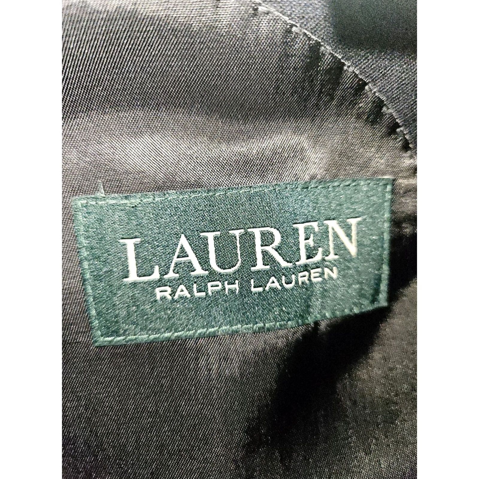 Ralph Lauren Lauren Ralph 2 Piece Mens 42 Blue Wool Blazer Men 42R Single Breasted Button Sleeve Size 42R - 2 Thumbnail