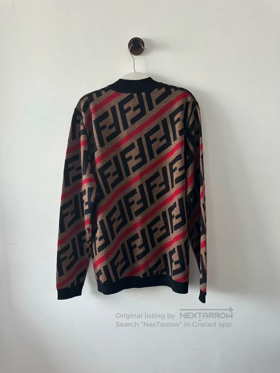 Fendi FENDI Full printed striped wool knitted sweate| Size XS / US 0-2 / IT 36-38 - 2 Thumbnail