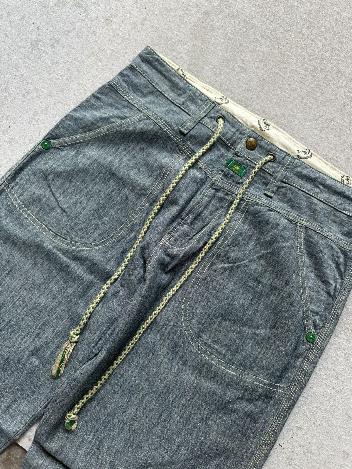 Edwin 712RS Vintage EDWIN TOKYO-JAPAN WorkWear Roll Ups Denim Pant Size US 33 - 3 Thumbnail
