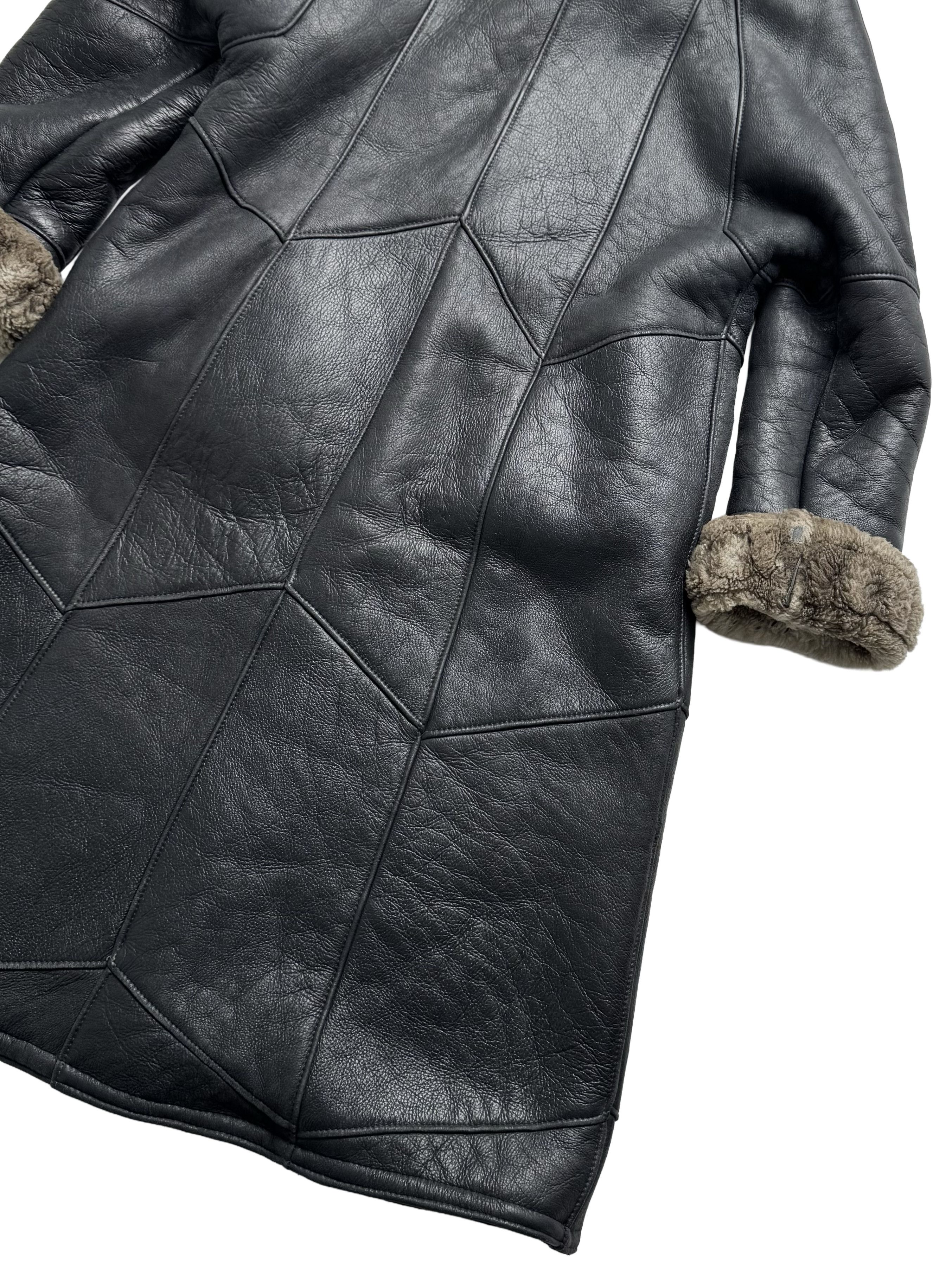Vintage Vintage Real Sheepskin Hooded Coat Size L / US 10 / IT 46 - 23 Thumbnail