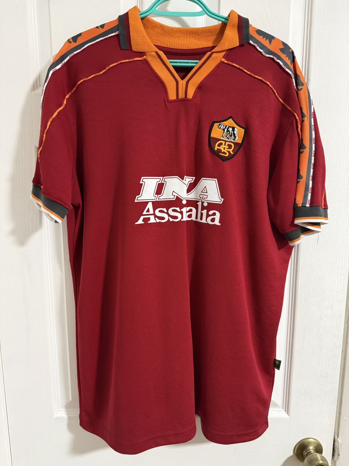 Vintage 1998 Totti Roma retro jersey Size US XXL / EU 58 / 5 - 1 Thumbnail