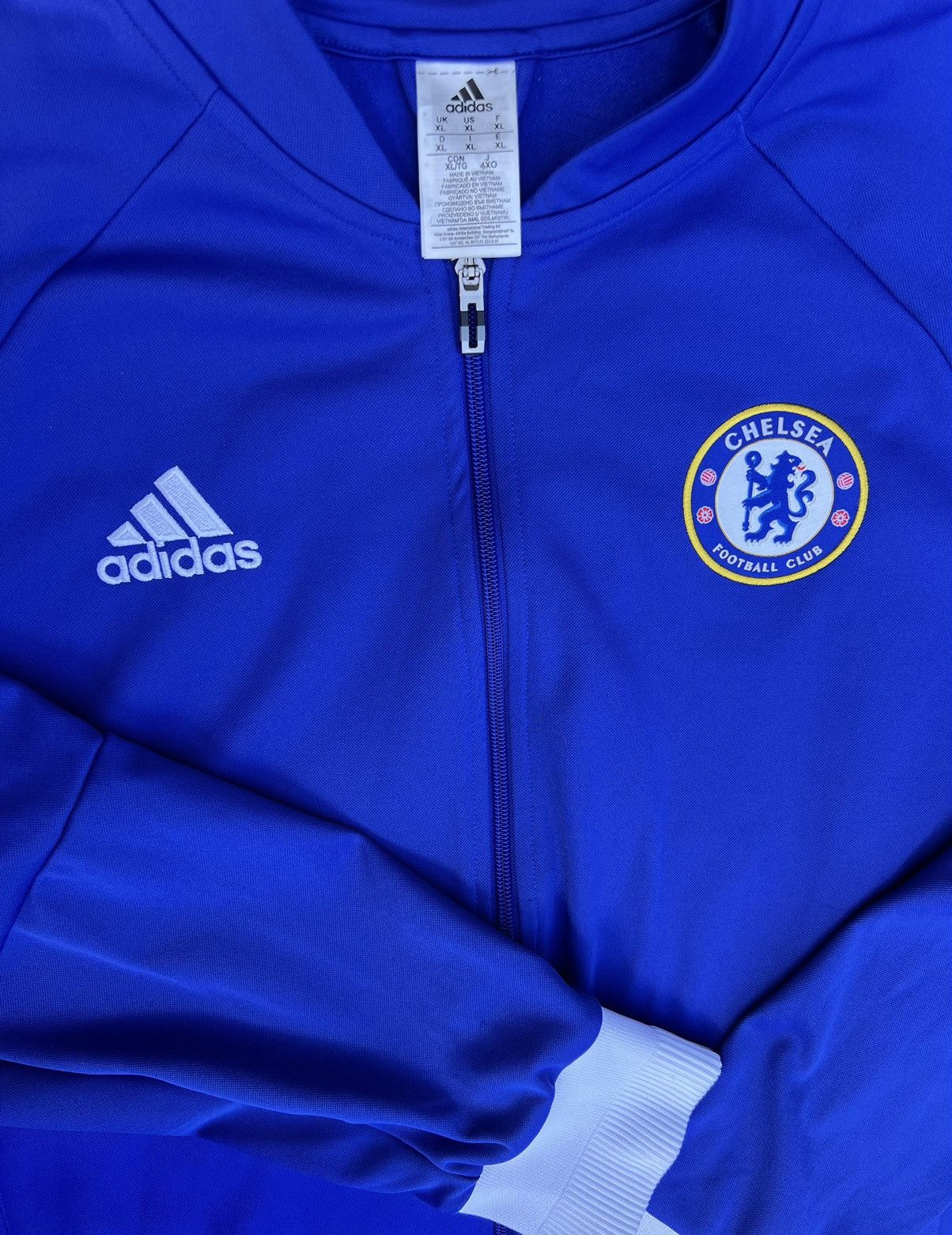 Adidas × Chelsea Soccer ADIDAS CHELSEA Warmup Jacket Size US XL / EU 56 / 4 - 10 Thumbnail