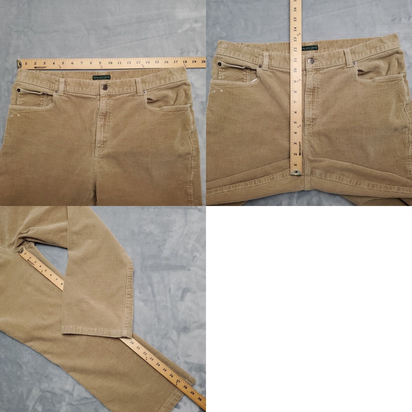 Ralph Lauren Lauren Ralph Lauren Pants Women 16 Corduroy Light Brown Chino 28in Inseam Zipper Pockets Size 38" / US 16 / IT 52 - 9 Thumbnail