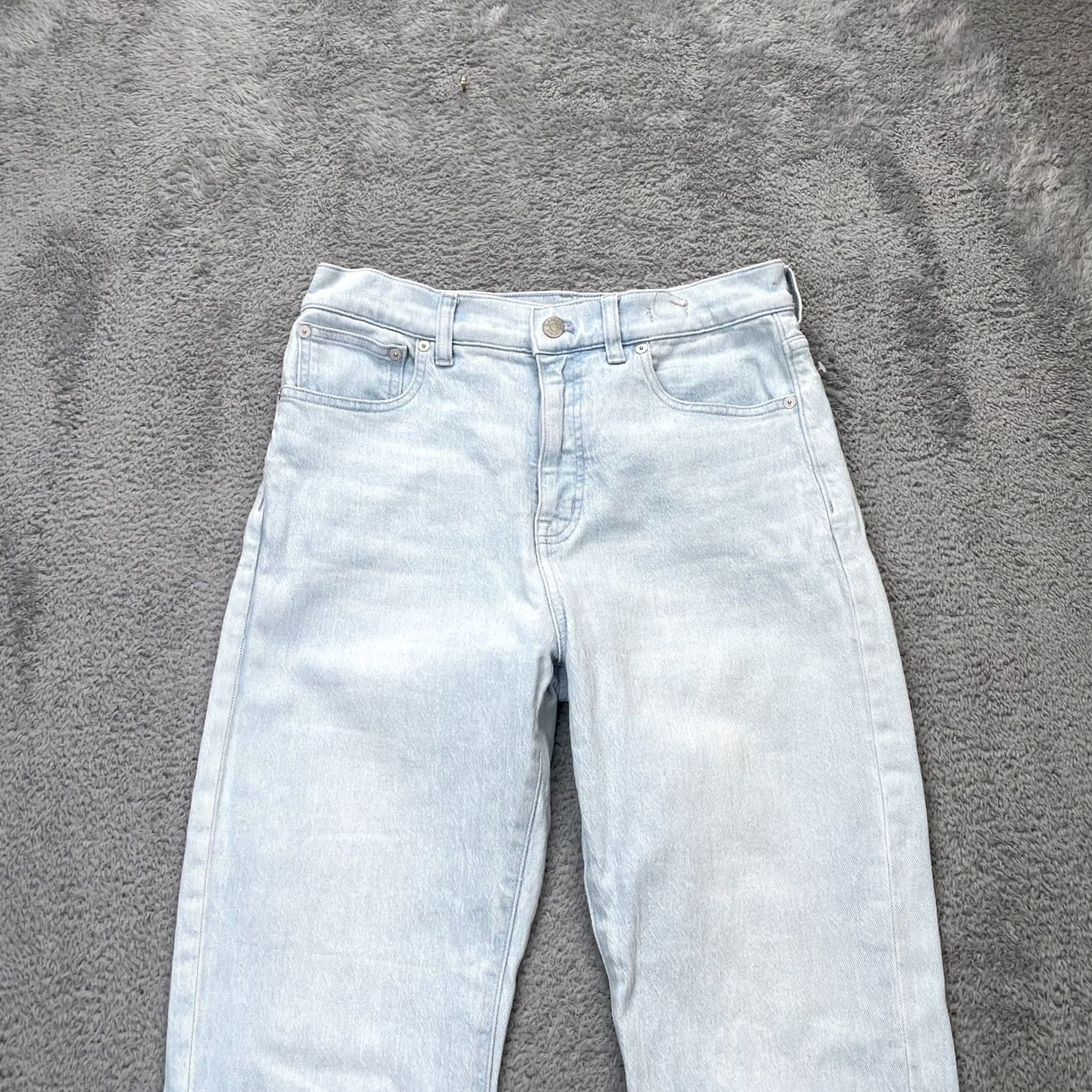 Madewell Madewell Jeans Womens 28 Blue 90s Straight Leg Denim Cotton Stretch Light Wash Jeans Regular Women 5-Pocket Size 30" / US 8 / IT 44 - 6 Thumbnail