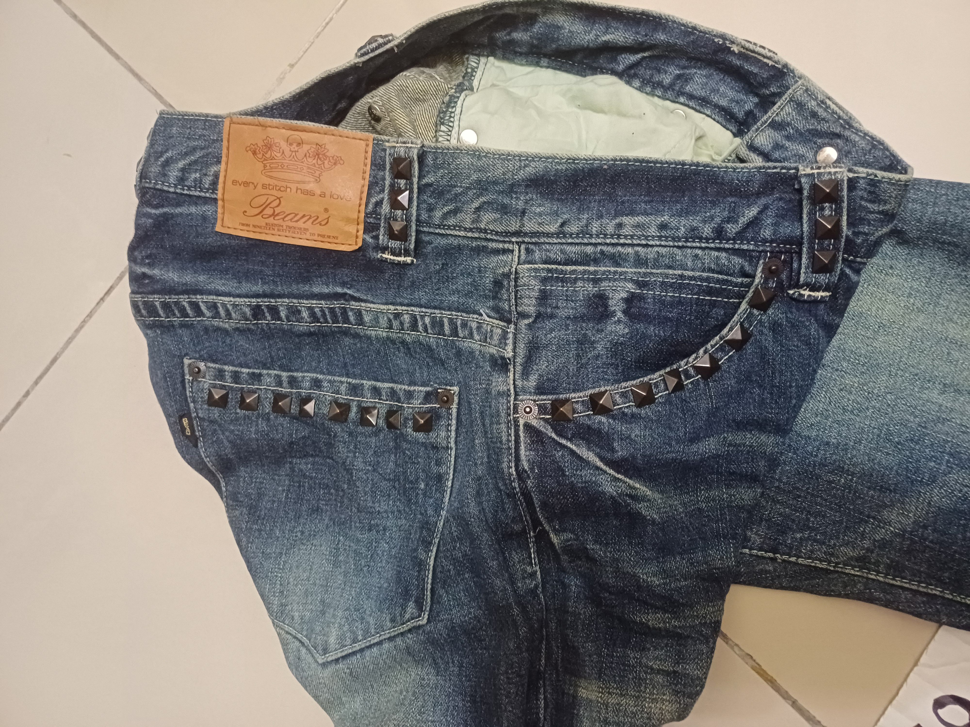Other Studed design jeans 🔥 BEAMS 🔥 low rise Size US 32 / EU 48 - 1 Thumbnail