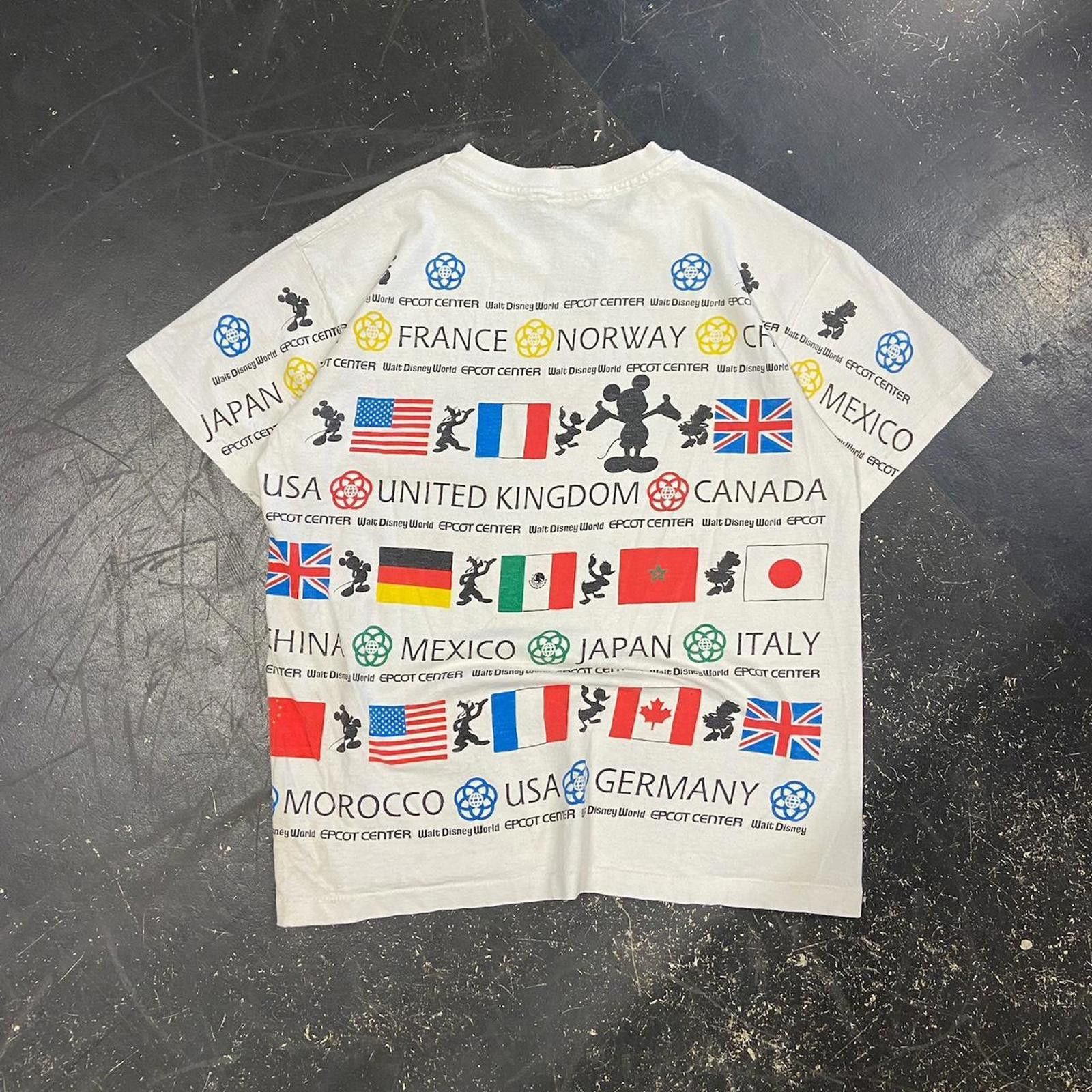 Disney 90s Disney Countries AOP Tee Size US XL / EU 56 / 4 - 7 Thumbnail