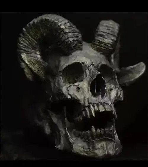 Other Retro Punk Skull Goat Torn Ring Size ONE SIZE - 4 Thumbnail