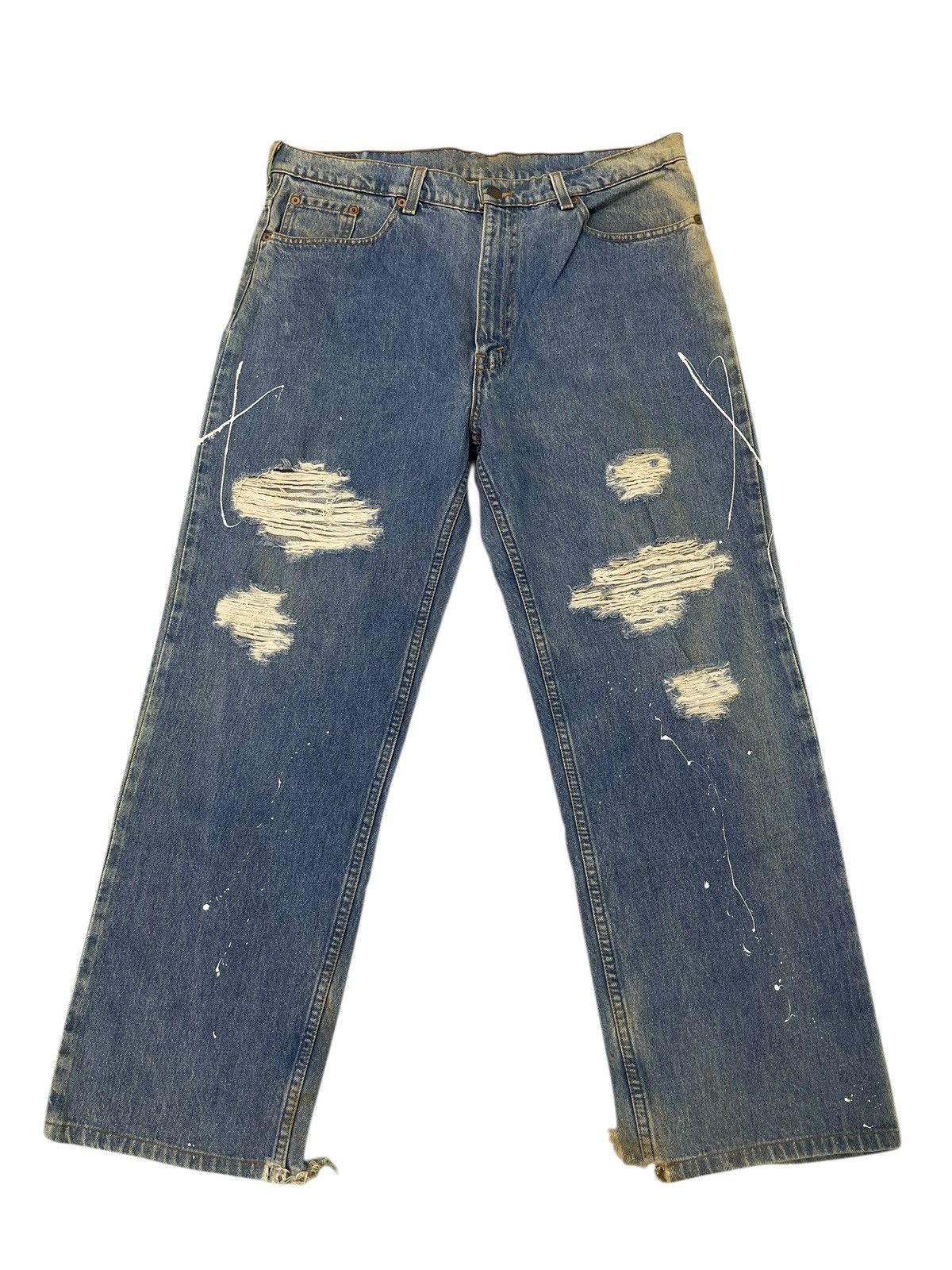 Levi's Vintage Clothing Vtg 1995 Levi’s 515 USA Faded Distress Loose 3🟦8 Size US 36 / EU 52 - 1 Thumbnail