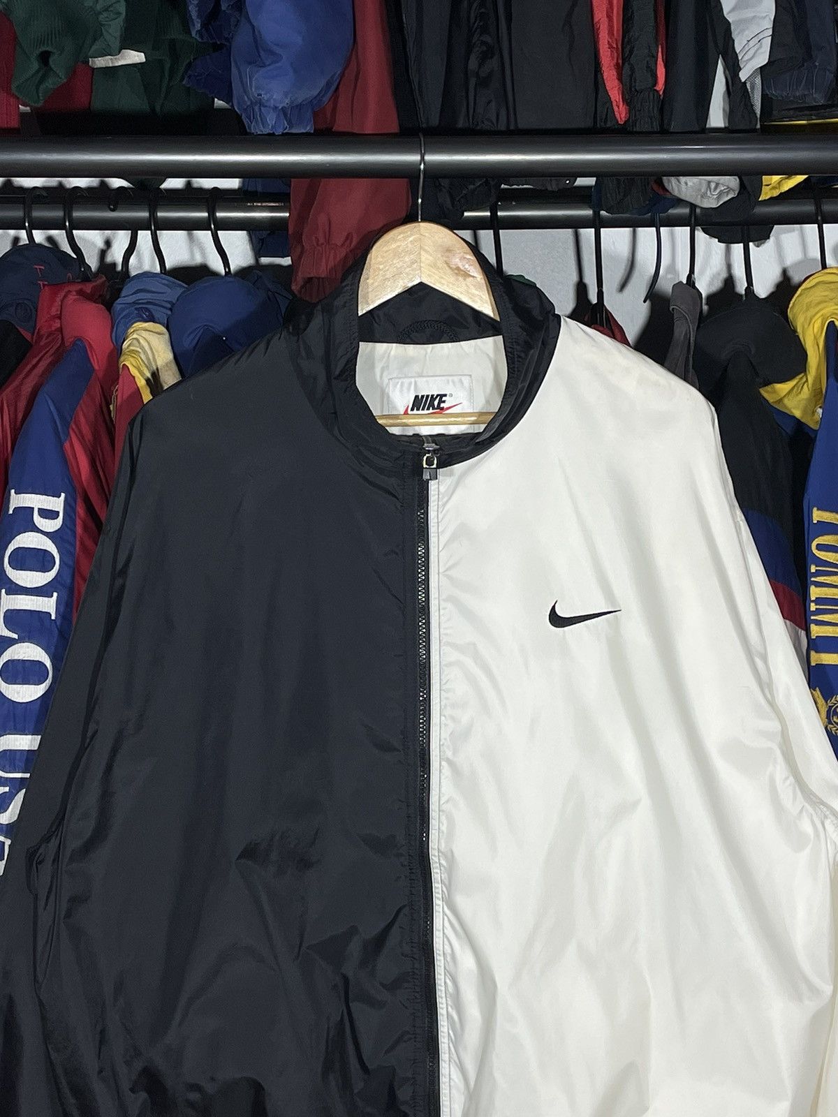 Nike × Vintage Windbreaker Nike Big Swoosh Vintage 90’s Size US XL / EU 56 / 4 - 6 Thumbnail
