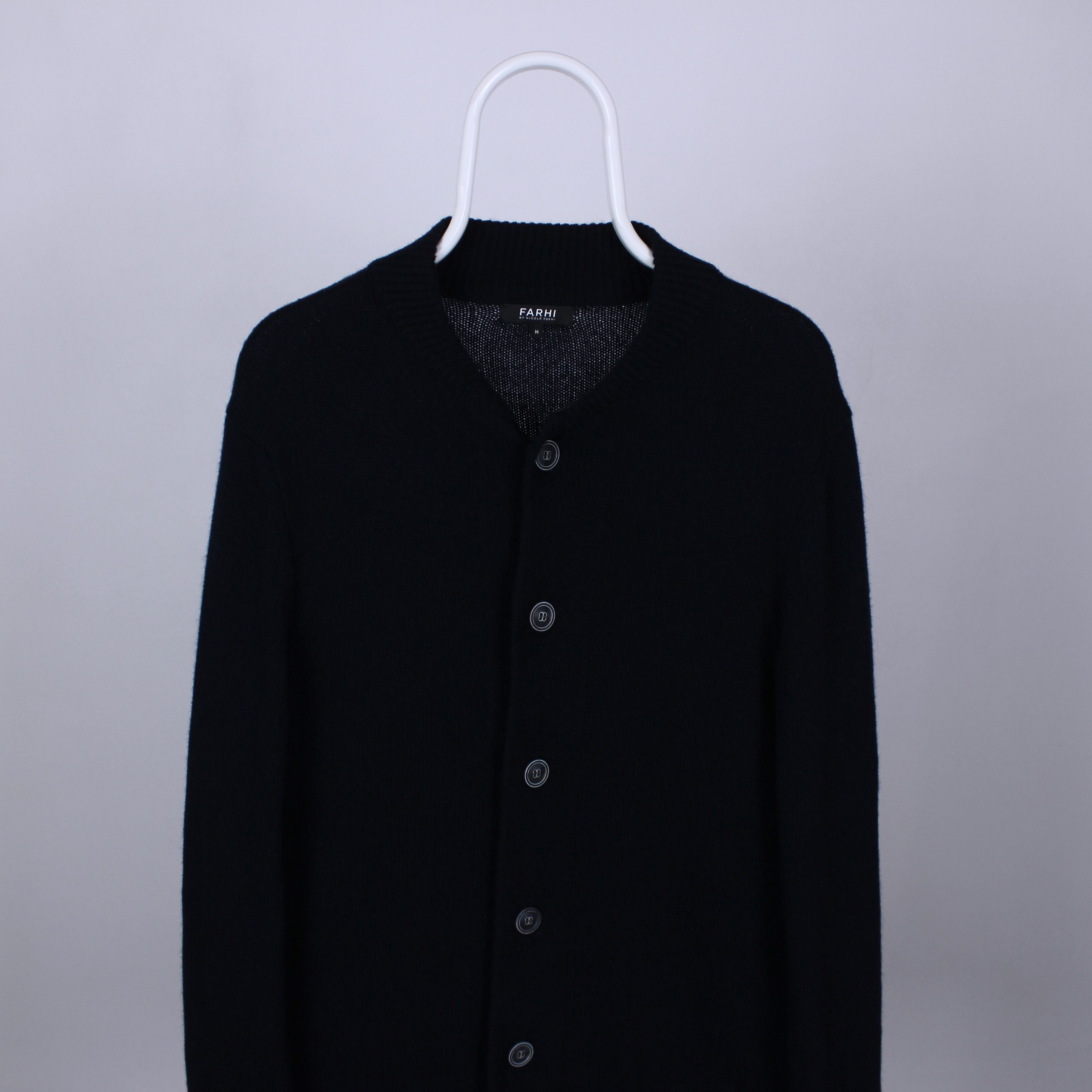 Farhi Nicole Farhi sweater cardigan heavy wool buttons M