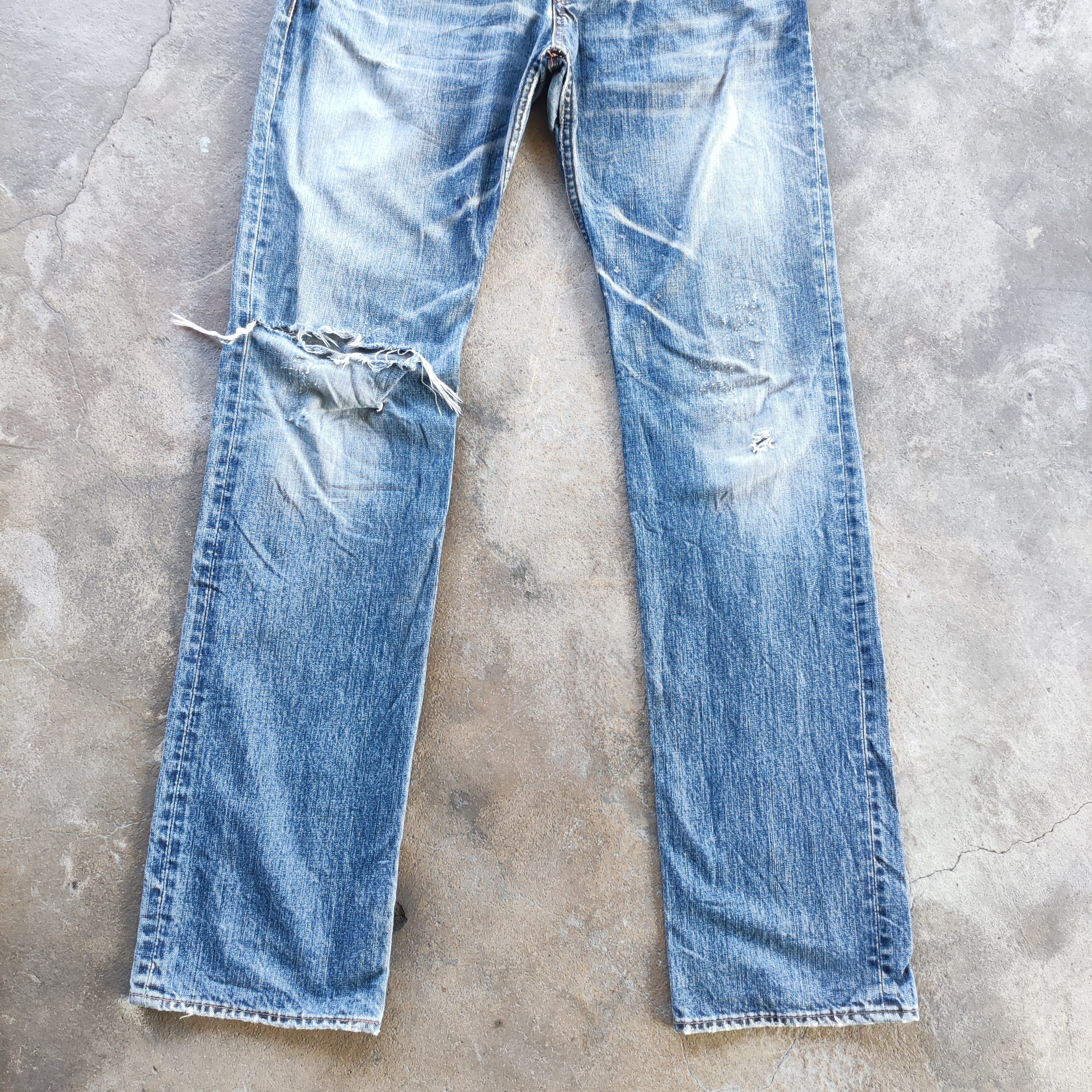Japanese Brand Vintage Japanese Brand Jeans Distressed Faded Pants Size US 35 - 4 Thumbnail