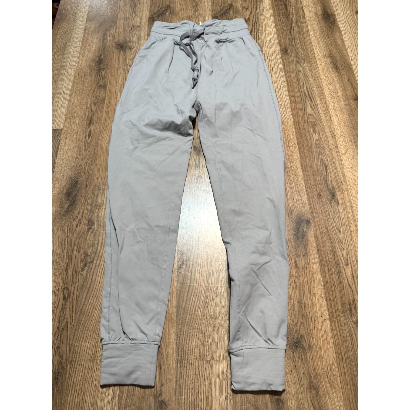 Vintage ZYIA Pants Women's Medium Gray Athletic Pants Tie Waist Jogger Regular Floor? Size 32" / US 10 / IT 46 - 2 Thumbnail