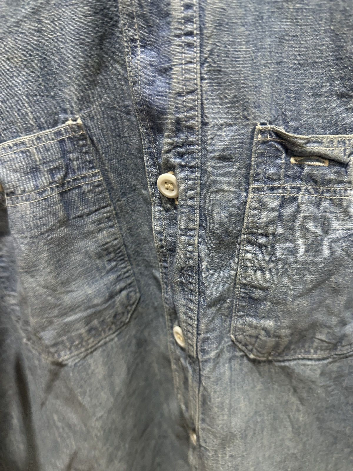 Warehouse Warehouse Japan Selvedge Denim Work Shirt Size US L / EU 52-54 / 3 - 9 Thumbnail