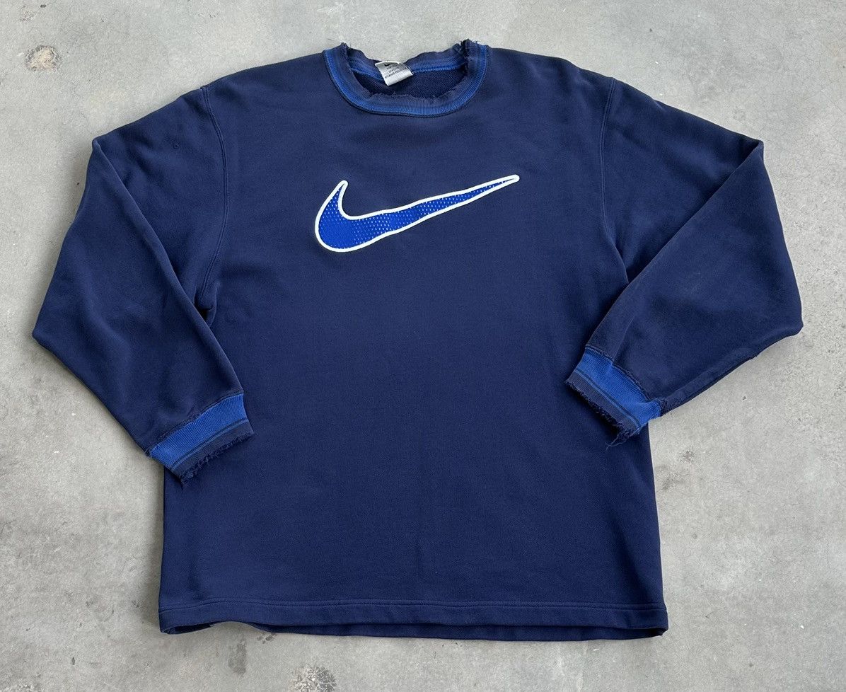 Vintage VINTAGE 90S NIKE WELL DISTRESSED SWEATSHIRT Size US M / EU 48-50 / 2 - 1 Thumbnail