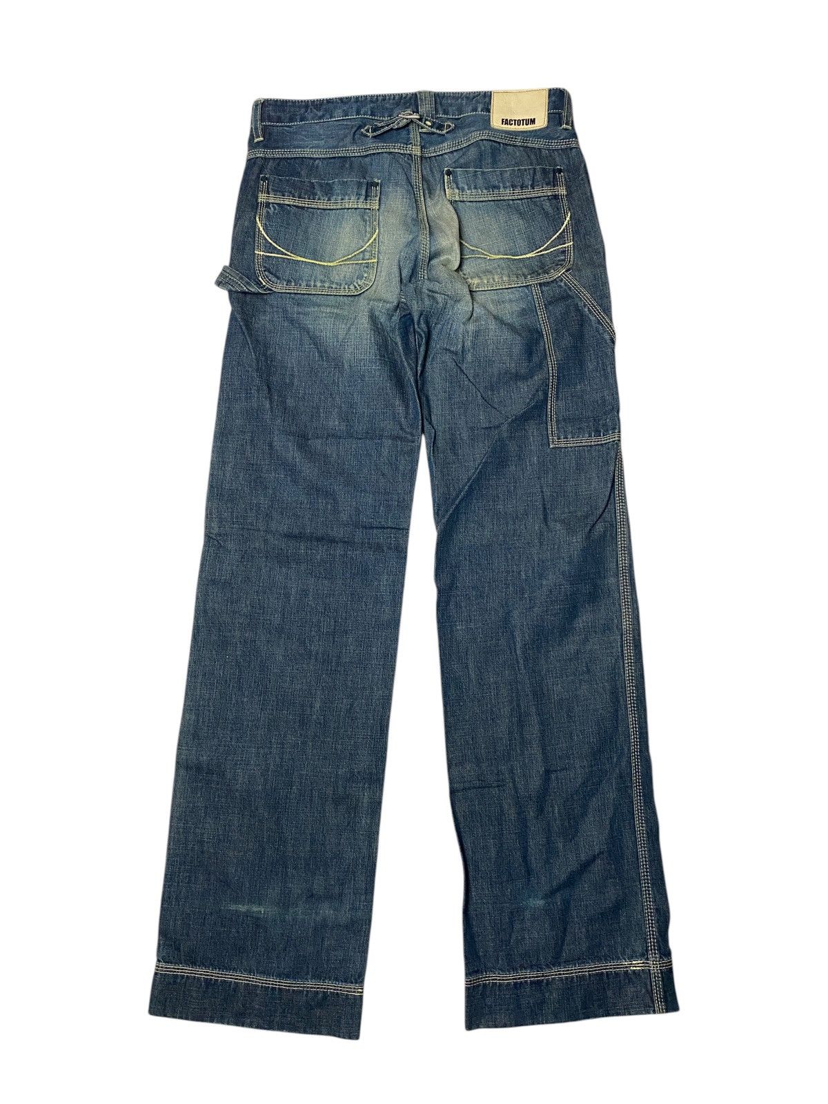 FACTOTUM 2000'e Factotum Flared Carpenter Buckle Denim Size US 30 / EU 46 - 2 Thumbnail