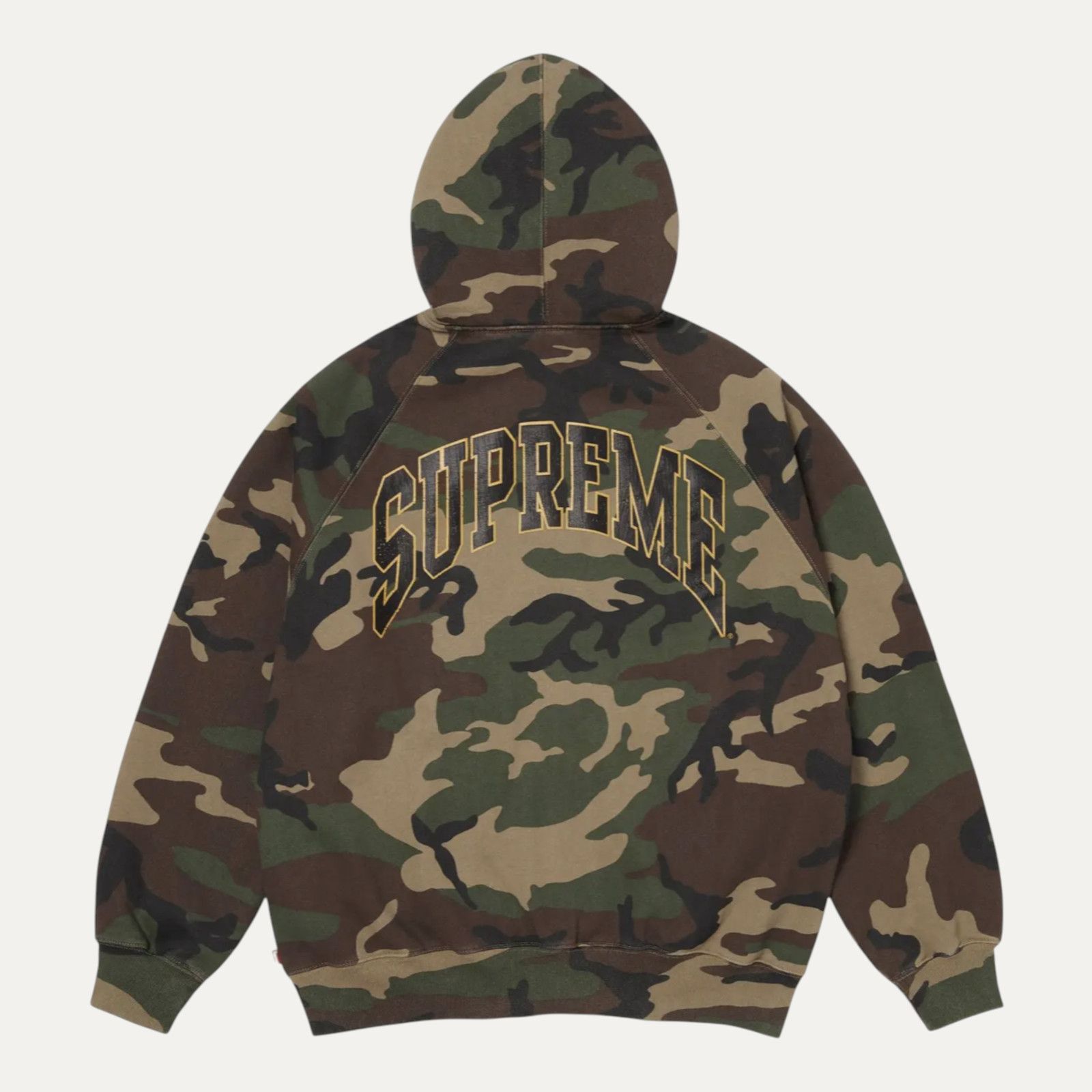 Supreme Supreme Cracked Raglan Camo Hoodie Size US XL / EU 56 / 4 - 2 Thumbnail