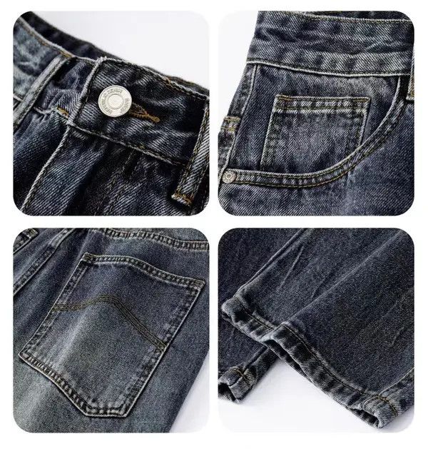 VIBE Vintage High Street Wash Distressed Jeans Size US 30 / EU 46 - 6 Thumbnail