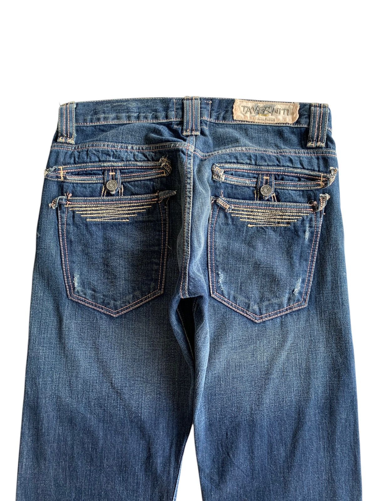 If Six Was Nine TAVERNITI SO JEANS SELVEDGE BUTTON FLY JAPANESE DENIM Size US 33 - 8 Thumbnail