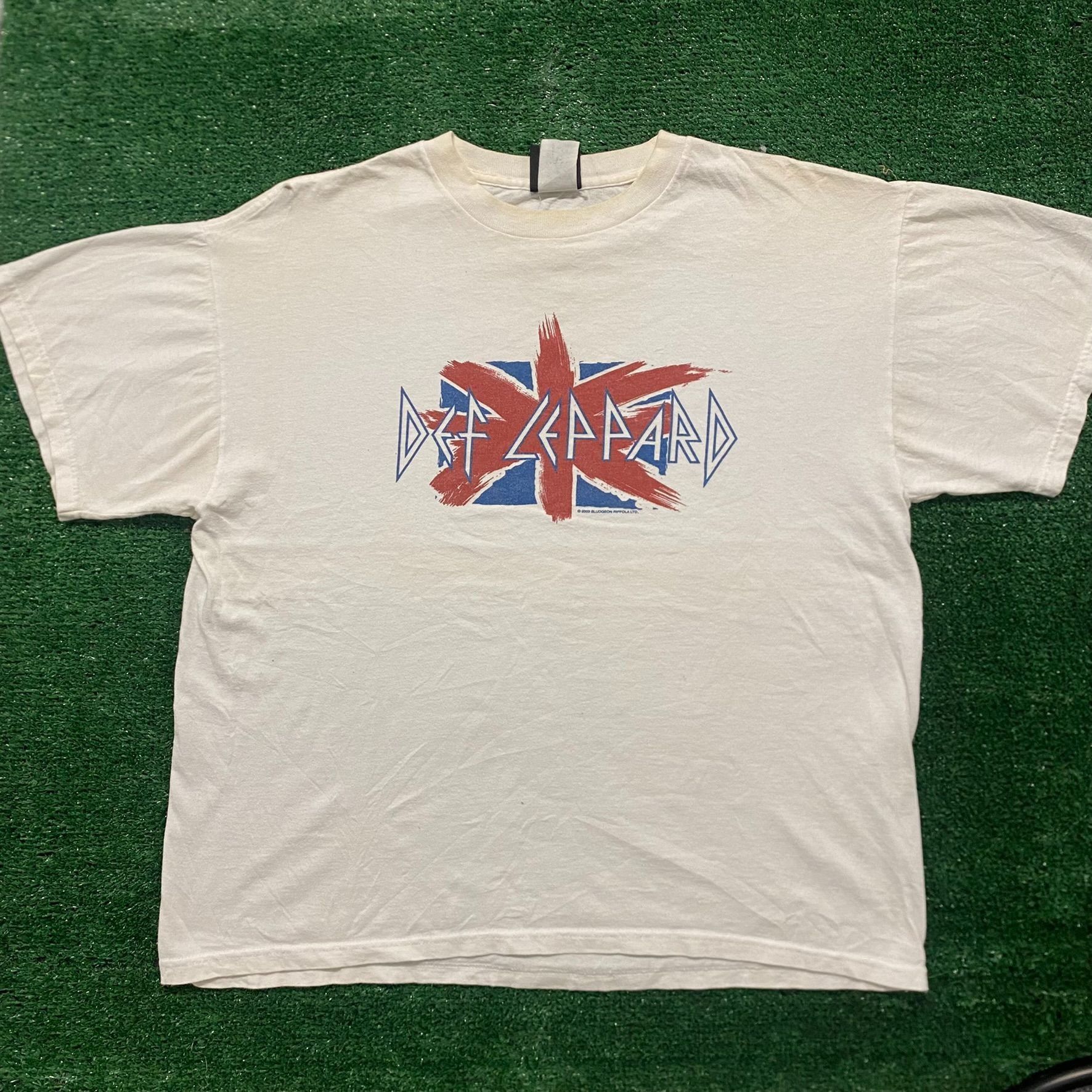 Band Tees Def Leppard Band Tee Vintage 90s Rock Metal Tee Size US L / EU 52-54 / 3 - 1 Thumbnail