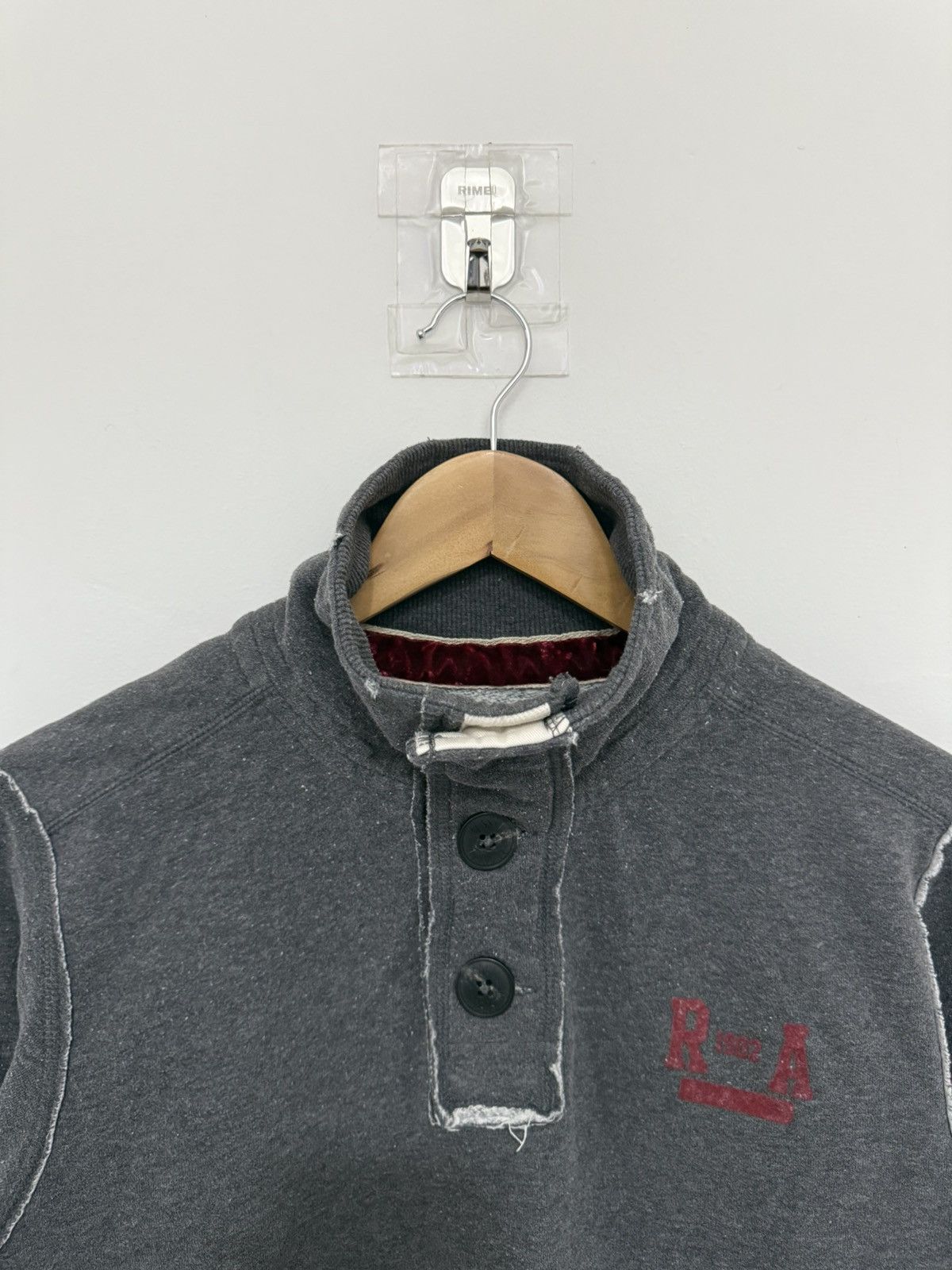 Russell Athletic Vintage Russell Athletic Longsleeve Acid Wash Style Shirt Size US L / EU 52-54 / 3 - 3 Thumbnail