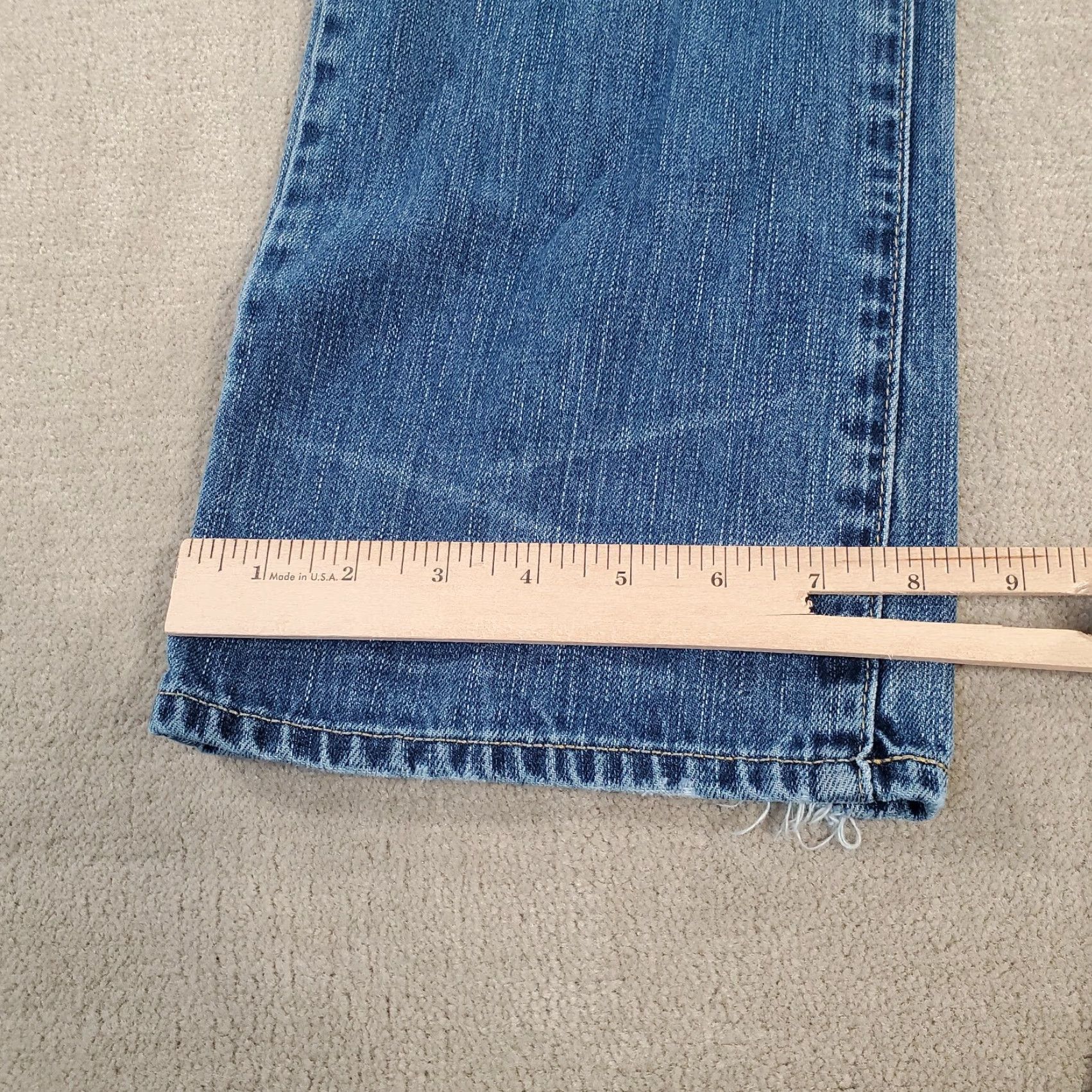 American Eagle Outfitters American Eagle Jeans Mens 32x30 Blue Original Straight Leg Faded Distressed Size US 32 / EU 48 - 7 Thumbnail