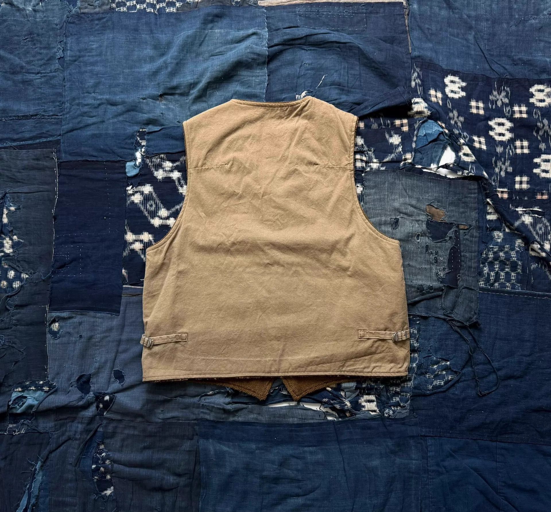Visvim Beige Button-Front Vest Size L Size US L / EU 52-54 / 3 - 3 Thumbnail