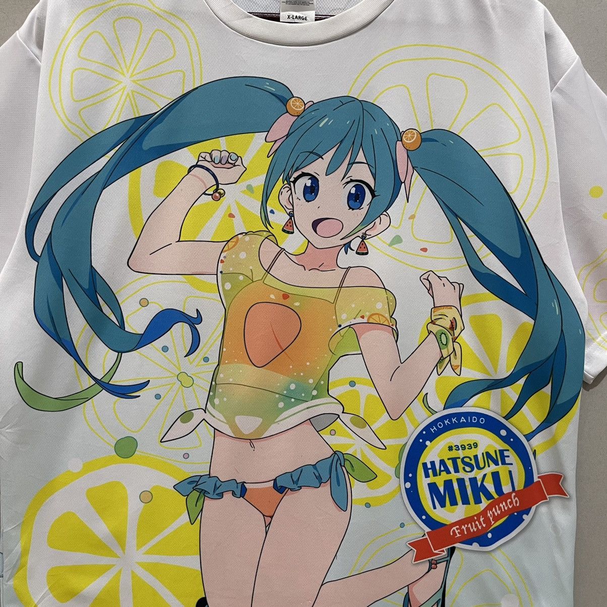 Anime Rare Japanese Anime Hatsune Miku Fruit Punch T-Shirt Size US XL / EU 56 / 4 - 18 Thumbnail