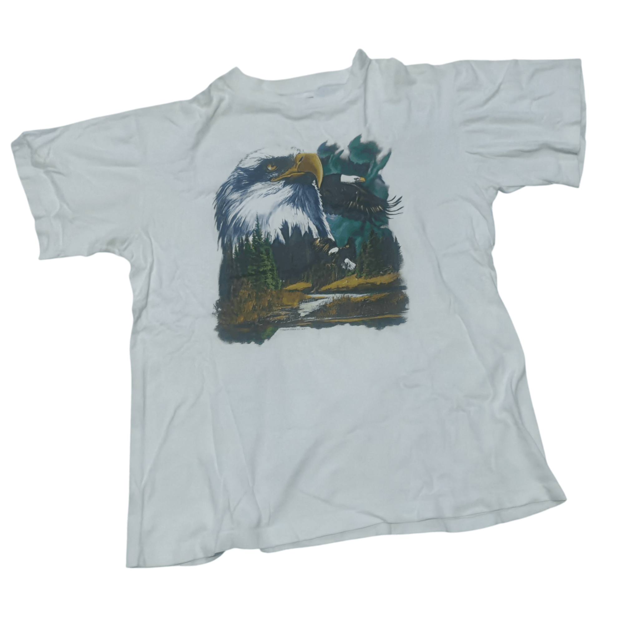 Vintage Vintage 80's Eagle The Wildside Co Tshirt Size US M / EU 48-50 / 2 - 1 Thumbnail