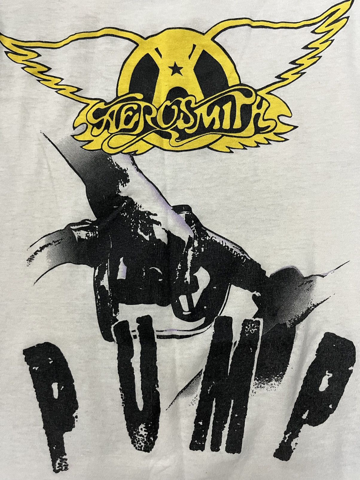 Aerosmith × Band Tees × Vintage Vintage Aerosmith 80s t shirt 1989 Size US XL / EU 56 / 4 - 4 Thumbnail